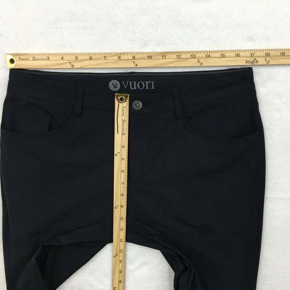 Vuori Men Black Meta Pant Performance Trousers Chino Style Size 33